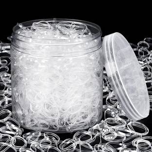 Trendy Look Clear Elastic Hair Bands Rubber Bands Soft Elastic Bands 250 pcs Rubber Band