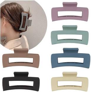 Rubela 6Pcs Korean Matte Hair Claw Hair Accessories for Women and Girls Hair Claw