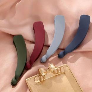 Freebies Banana Hair Clip – Foldable Non Slip Matte Finish Hair Clutcher Banana Clip