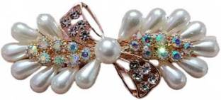 Elastikidz French Small Hair Barrette Clip/Hairbackpin for Women & Girls Back Pin