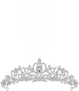Barivamatic Queen Crown of Silver Crystal Tiara Crowns for Bridal Women Girls Hair Band
