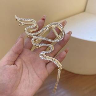 GLITZ & GLAMOUR Snake Hair Claw Hair Claw
