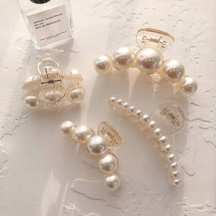 VIRAMA Banana Jaw Clips,Big Claw Clip Barrettes Nonslip,Set Of 4 Hair Clip