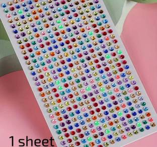 Bijoux Collection Hair Accessories (1 Sheets) for Women & Girls Decoration Pearl Tattoo/Sticker Hair Tattoo/Sticker
