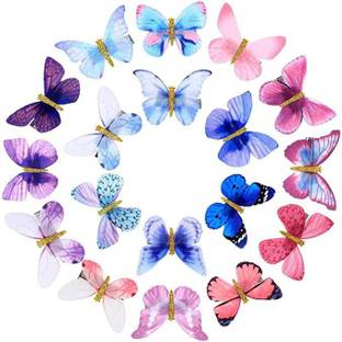 WUKAYA 3d Hair Butterfly for girls ( pack of 6 pc) Hair Clip