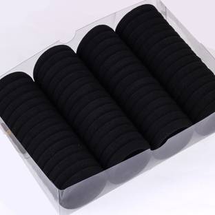 SAMYAK Combo of 60Pcs Nylon Soft Hair Ties Ponytail Holder For Kids Girls Women Rubber Band