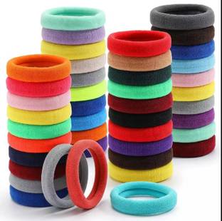 ZESCA STYLO 30Pcs Multicolored Soft Ponytail Rubber Bands Rubber Band