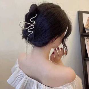 YU Fashions Snake Shaped Spiral Rhinestone High Fashion Korean Hairclaw HairClip Hair Claw