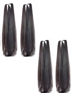 Vama Fashion Womens Nakhil Baal Thick Nylon False Hair Extension Savaram Jada & Artifical Hair Accessory Set