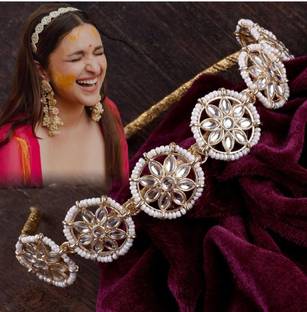 Bold Style Ethereal Blossom Kundan Hair Band Hair Band