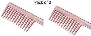 Saavi Beauty Products 2 Pieces Wide Teeth Combs multicolour hair combo