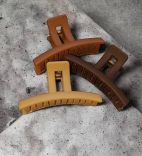 Sparkling Dazzle Matte T Shape 7cm 3pcs for girls very cute Strong Clutcher Butterfly Claw Hair Clip