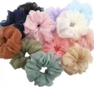 Rubela Organza Scrunchies Rubber Band Rubber Band