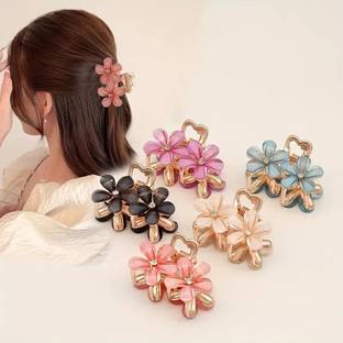 BEING BELLA 5 Pcs Korean Hair Claw for Women and Girls Hair Claw