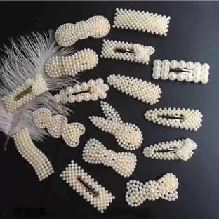 RK creations Stylish Korean pearl hair clip for women and girls Hair Clip