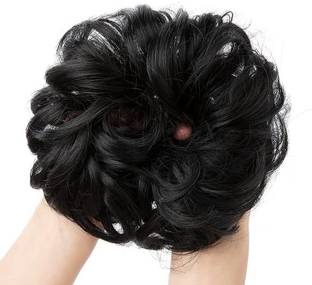 PrimeBerie Messy Hair Bun Synthetic Artificial Juda For Women And Girls, 35 Gram Bun