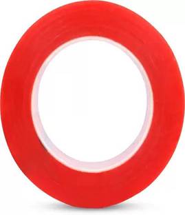 THE ENTIRE Double Sided Red Poly Hair Wig Tape, Waterproof - 25 mtr x 24mm Hair Accessory Set