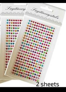 Bijoux Collection Hair Accessories (2sheets)for women & Girls Decoration Pearl Tattoo/Sticker Hair Tattoo/Sticker