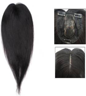 Maahal Women's Hair topper In 3 Snap Clip for Women Synthetic Hair Topper Braid Extension