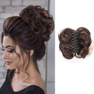 PrimeBerie Messy Curly Hair Piece Clip in Clutcher Hair Wavy/Curly,Pack Of 1 Hair Claw Hair Claw