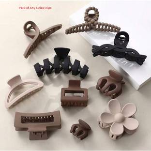 Alucia Korean Style Matte Flower Hair clip/ Hair pin/ Hair Accessories for Women set 2 Hair Claw
