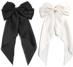starvis Silk Satin Hair Barrette Bow Hair Clip for Women Metal Clip French 90s Accessory Hair Pin