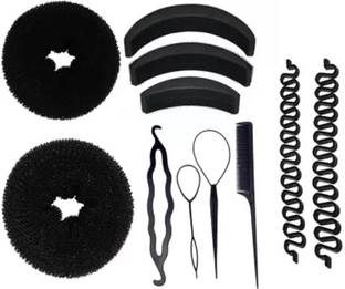 shiv sakti Hair Styling Tools Bun Maker Combo Offer (SETOF 11 Pcs) Hair Accessory Set