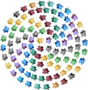 MANODHRUVA 60pcs Mini Hair Clutchers for Girls, Babies and Women, Multicolor Hair Claw