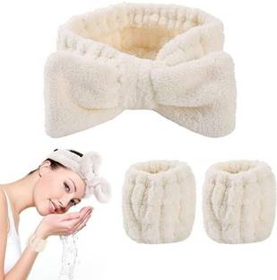 Aryamurti 3 Pieces Face Wash Headband And Wristband Set Head Band