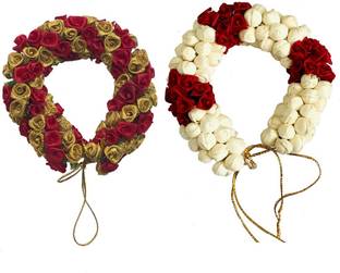 GadinFashion ™Artificial Mogra Flower Juda/Gajra Accessories (Pack of-2) Bun
