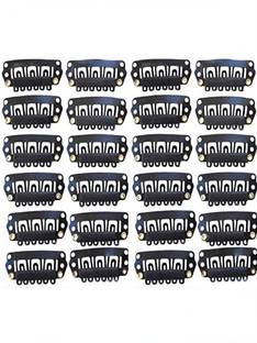 HE Retail Supplies HE Extension U Shape Snap for Weft Wigs (Pack of 24) Tic Tac Hair Clip