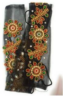 BAKYALAKSHMI STORE aari jadai/aari Work jadai/Rope jadai/aari tie jadai/aari Handwork jadai Hair Accessory Set