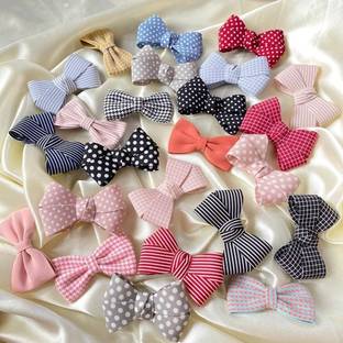 Swastik Creation Bow Hair Clips Barrettes Pins Alligator Clip for Women Random 6 Different Color & Designs Hairpin Hair Clip Clamps Hair Clip Combo Pack of 6 Random Colors For Girls Kids Baby Girls Toddlers Women Hair Accessories Hair Clip