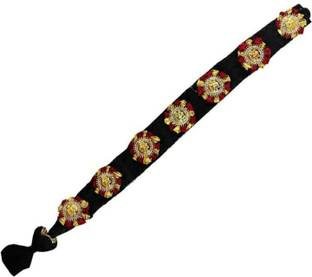 krelin Bharatanatyam Savaram &Kunjalam Kemp Ready Jada Set With 7Pcs Jada Set For Women Braid Extension