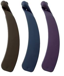 ASG 3 Pcs Daily Use Plastic Matte Finsih Hair Claw Tight Grip Banana Clips Banana Clip