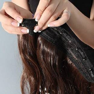 VIVIAN 5 Clips Straight Hair Extension For Women And Girls 24 Inch Feel Like Real Hairs Hair Clip