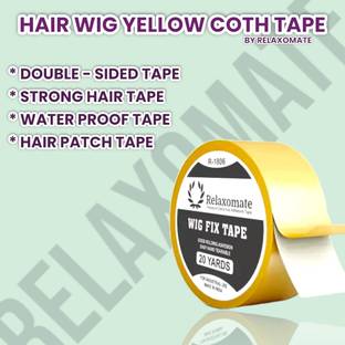 Relaxomate YELLOW TAPE , HAIR WIG TAPE, WATER PROOF TAPE, PATCH TAPE Hair Accessory Set