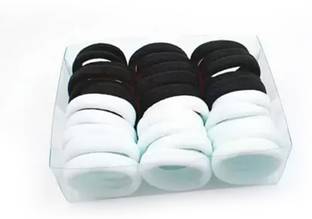 Aadvik Daily use Ponytails Hair Ties Elastic Rubber band Soft & Strong (Pack of 30) Rubber Band