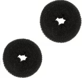 El Cabell Combo of 2 Mini Donut hair Accessories Bun Maker Set For Girl's & Women's Bun Bun