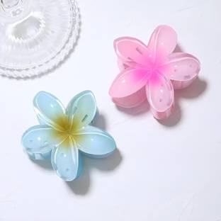 Rhosyn Flower Petal Floral Design Hair Styling Claw Clutcher Clips (Any 2 colors) Hair Claw
