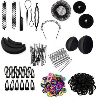 Sharum Crafts Hair Styling Kits For girls and Women Hair Accessories Set Of 14 Items Hair Accessory Set