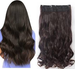 VIVIAN Beautiful Looks Premium Quality Wavy 5 Clip In Hair Extension Hair Clip