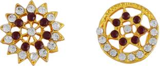 UshaGold UG PRODUCTS Women's Bharatanatyam Sun & Moon Jewellery Hair Accessory Set