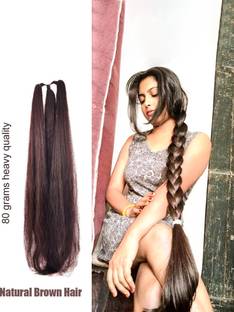 ZIA Refined Hair, Refined Style with Classy Women Brown Natural Hair extension Braid Extension