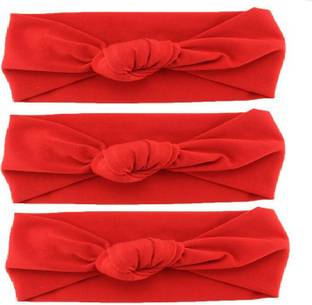 Shihen Baby Girls Knot Headbands Cotton Elastics Bands Infant Toddler Hair band 3 PCS Hair Band