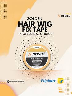 Newlo Golden Hair Wig Fix Tape | waterproof | double sided tape | 20 yards | Hair Accessory Set