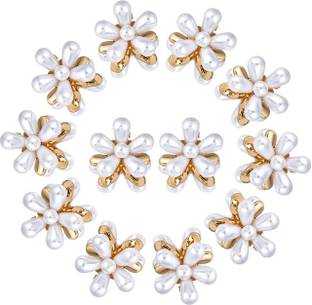 house of common Collection Mini Pearl Claw Clip Retro Hair Clips pack of 12 Hair Clip Hair Claw