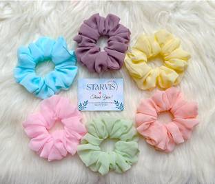 starvis georgette scrunchie-6p Rubber Band