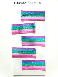 simreen Pack of 50 Bobby Pins Glitter Bob Pins For girls and kids Hair Pin