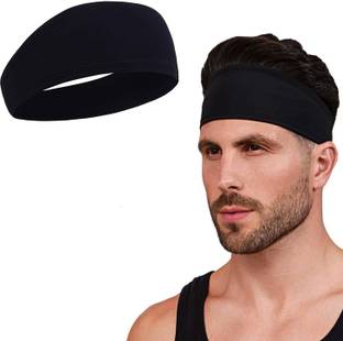 Bismaadh Mens Headband - Running Sweat Head Bands for Sports - Athletic Sweatbands for Workout/Exercise, Tennis & Football - Ultimate Performance Stretch & Moisture Wicking Head Band